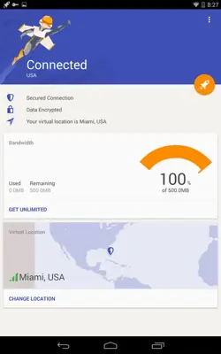 Rocket VPN android App screenshot 1